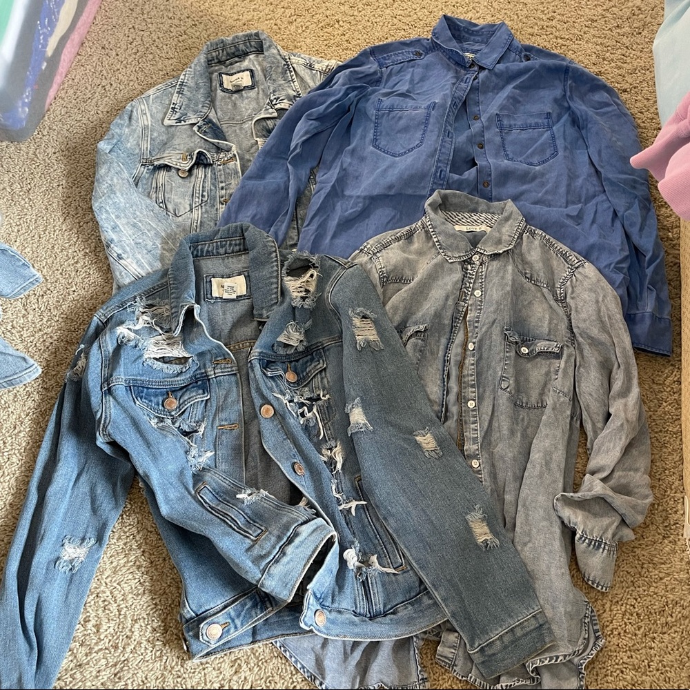 BUNDLE OF 4 JEAN JACKETS